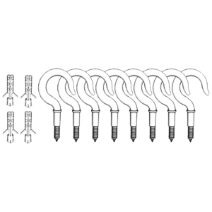 Mounting set for HOFA Ceiling Sail - 2 x 4 pcs