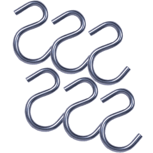 HOFA S-Haken-Set für Vorhangschiene 6 Stk.