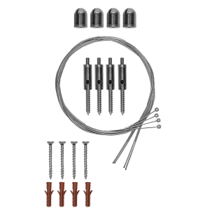 HOFA PureString 100 cm - 4 Rope Fixation Set for Ceiling Sail
